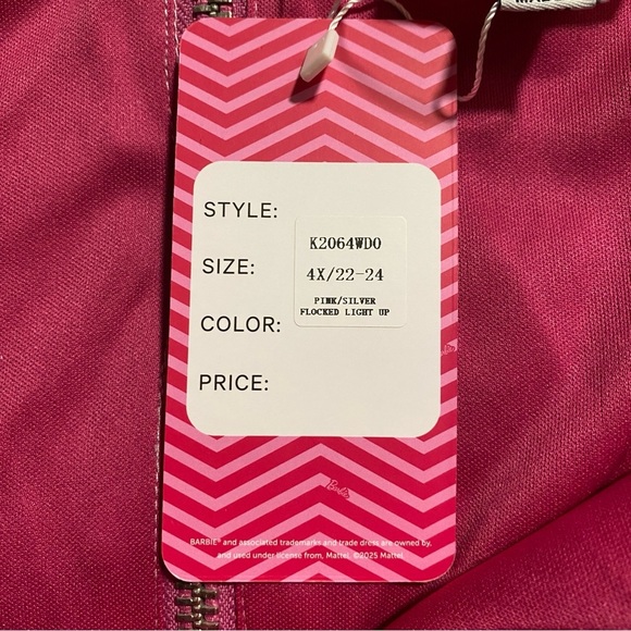 NWT Barbie x Unique Vintage Plus Size Light Up Dream Glow Swing Dress - Size 4X - Picture 8 of 16